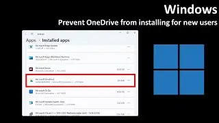 Windows: Prevent OneDrive from installing for new users