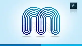 How to make M letter Logo Design  in Illustrator | ইলাস্ট্রেটর বাংলা টিউটোরিয়াল