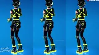 Fortnite Pump Me Up Icon Series Emote With The Machinist Skin Thicc 🍑😜 Neon Hazard Style 😍🥵