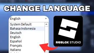 How to Change Language in Roblox Studio