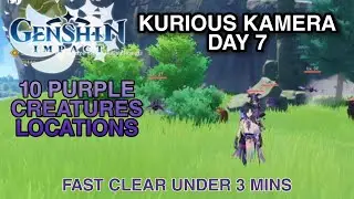 Genshin Impact Kurious Kamera Day 7 Purple Creatures