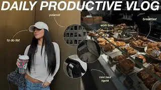 DAILY *PRODUCTIVE* VLOG ✨ to do list, mini haul, work time, life updates, cena di lavoro & more!