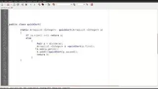 Quick Sort in Java (a functional version).