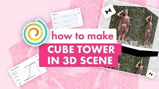 How to Make Cube Tower in 3D Scene on Funimate
