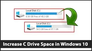 How to Extend Local C : Drive Without Formatting PC or Laptop and with out softwear