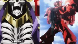 Ainz reacts to Gundam Character opponent in Overlord 4 Episode 10