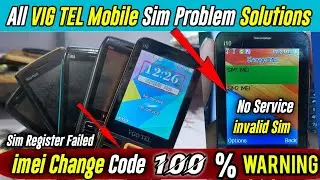 All  VIGO TEL Mobile imei Change Code 💯 Working | All Vgo tel invalid Sim problem Situation
