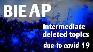 AP INTER deleted Syllabus 2020 / INTER deleted syllabus 2020 / INTER new syllabus 2020