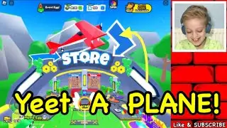Throwing my Paper Plane in a Desert | Yeet a Plane Simulator (Roblox)