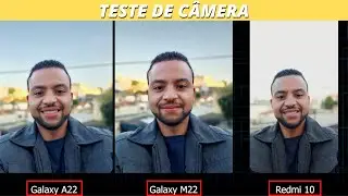 Teste de Câmera Redmi 10 x Galaxy A22 x Galaxy M22 / O Vencedor Pode te Surpreender