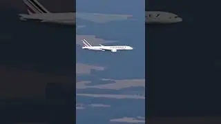 Parallel landing at Paris CDG Airport 🇫🇷 with Air France Boeing 777