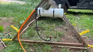 Pastured quail automated water