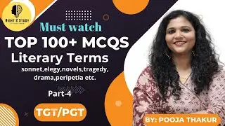 Literary terms || 100 MCQS || Elegy, sonnet, short story, drama || REET level 1 and 2 || TGT/PGT