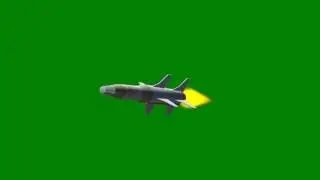 Missile fly animation green screen ! Ракета хромакей