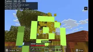 I played Minecraft (education and the night vision is cheated)