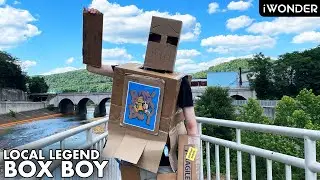 Box Boy Wanders The Streets Making People Smile