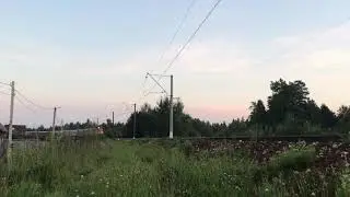 Электровоз ВЛ11-041/040 с паасажирским поездом станция Бекасово-1