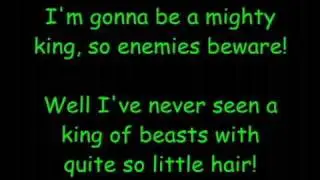 I Just Can't Wait To Be King!! Lion King Lyrics!