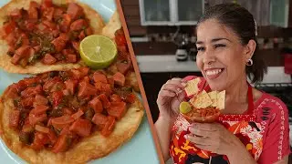 Ceviche de SALCHICHA 🤤💞 | Cocinando como Ángeles ✨