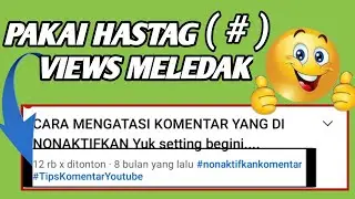 CARA MEMBUAT HASTAG BIRU DI JUDUL VIDEO ‼️