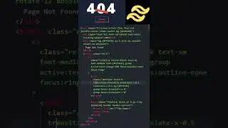404 Page in Tailwind CSS 