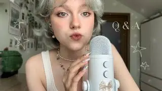 asmr ~ Q&A // whisper rambling // mic scratching