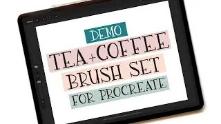 How to use the Tea + Coffee Procreate Brush Set