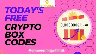 Today's Free Crypto Box Codes |BIG BNB, USDT Codes | Claim Binance Free Crypto Box Codes NOW#binance