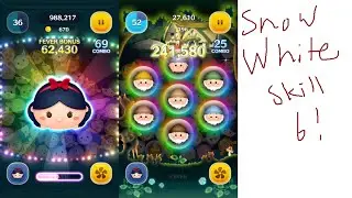 Ultimate Tsum Tsum - Snow White Skill 6 - 2200 Tsums Cleared