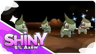 [Live] Shiny 5% Axew First Phase at 112 Horde Encounters!