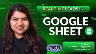 Get Website Leads Directly in Google Sheets using PHP