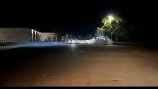 Tesla Model 3 drifting