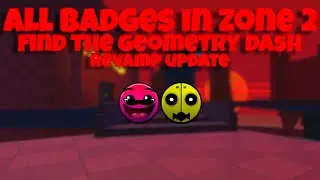 All Zone 2 Revamp Badges - Find the Geometry Dash Difficulties - Roblox