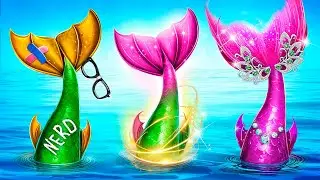 Total Transformation! Extreme Transformation: From Nerd to Popular Mermaid!