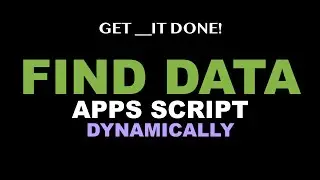 Find Data Using Headers in Google Sheets - Apps Script JavaScript