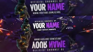Fortnite Banner FREE Template! (Fortnite FREE Banner Download)