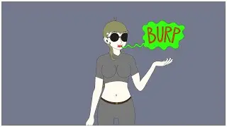 Four Girls Burp Animation