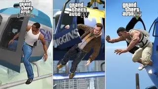 Jumping Off Helicopters Mid-Air in GTA Games (2001-2025) - Evolution