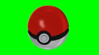 Pokémon Go Poké Ball Pokeball Animation - Green Screen