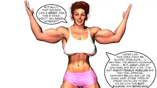 Female muscle cartoon comic Muscle Pill