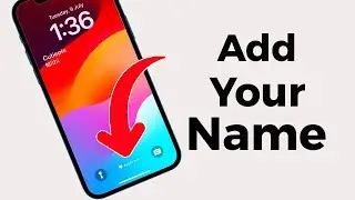 How to Add your Name on your iPhone Lock Screen | Apple info