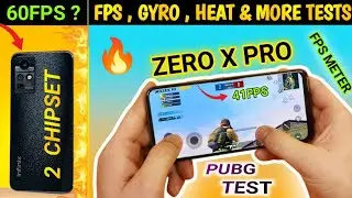 Infinix Zero X Pro Pubg Test With FPS Meter 🔥 - Pubg Graphics , Gyro , Heat Test , Antutu & More ⚡