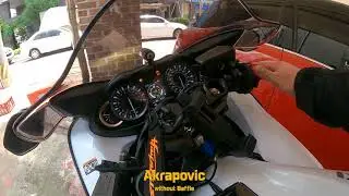 Akrapovic Slipon - with baffle vs without baffle  || 2021 HAYABUSA