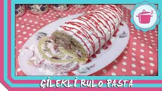 YERKEN BULUTLARA ÇIKACAĞINIZ çilekli rulo pasta 🍰🍰