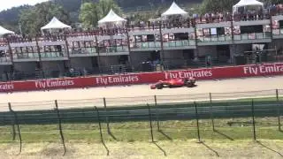 Kimi Raikkonen Spa 2015 Eau Rouge (Silver 2 Grandstand)