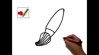 Como Dibujar un Pincel   Dibujar y Crear