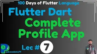 flutter profile app | flutter profile page ui