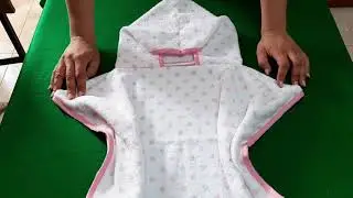 Accappatoio/ poncho con cappuccio per bimbi tutorial cucito creativo