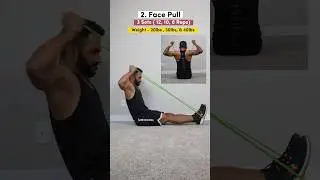 🔥Back Workout with Resistance Band (No Attachment) 