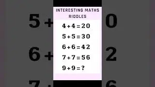 interesting math riddles puzzle / math quiz / brain test || #maths #mathspuzzles #trending #shorts